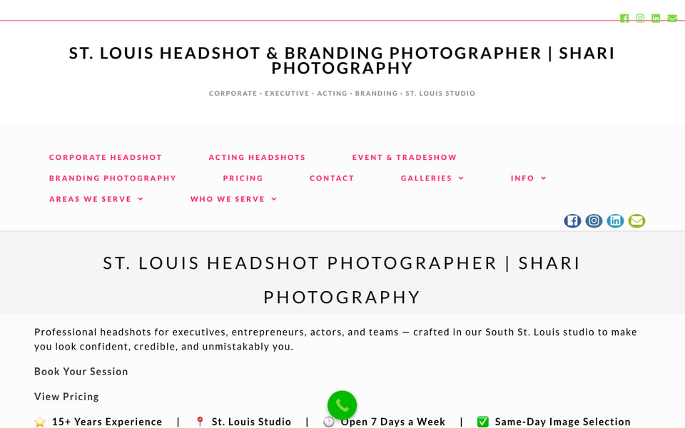 Shari Photography – Headshots & Branding Photographer studio preview