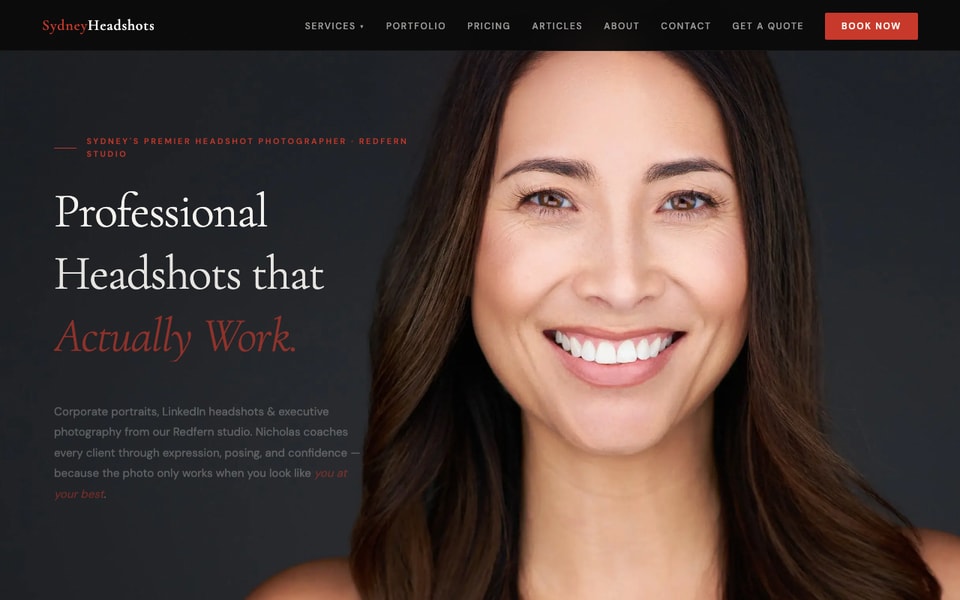 Sydney Headshots by Nicholas Ditsas studio preview