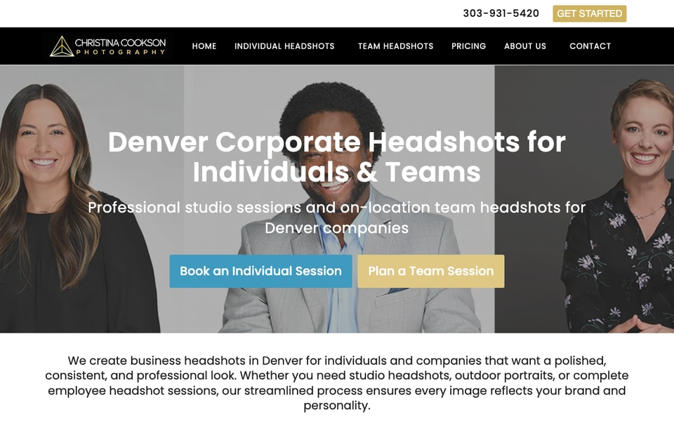 Denver Corporate Headshots studio preview