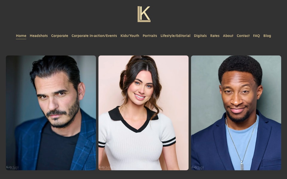 Kobe Levi Headshot Photography Los Angeles studio preview