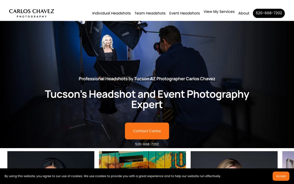 Tucson AZ Headshots by Carlos Chavez Photography studio preview