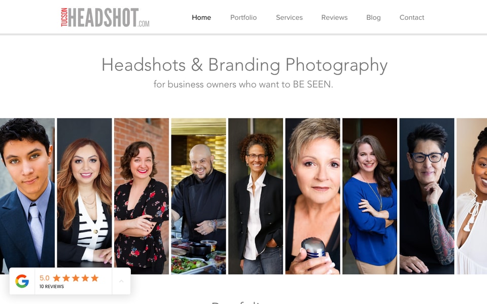 Tucson Headshot studio preview