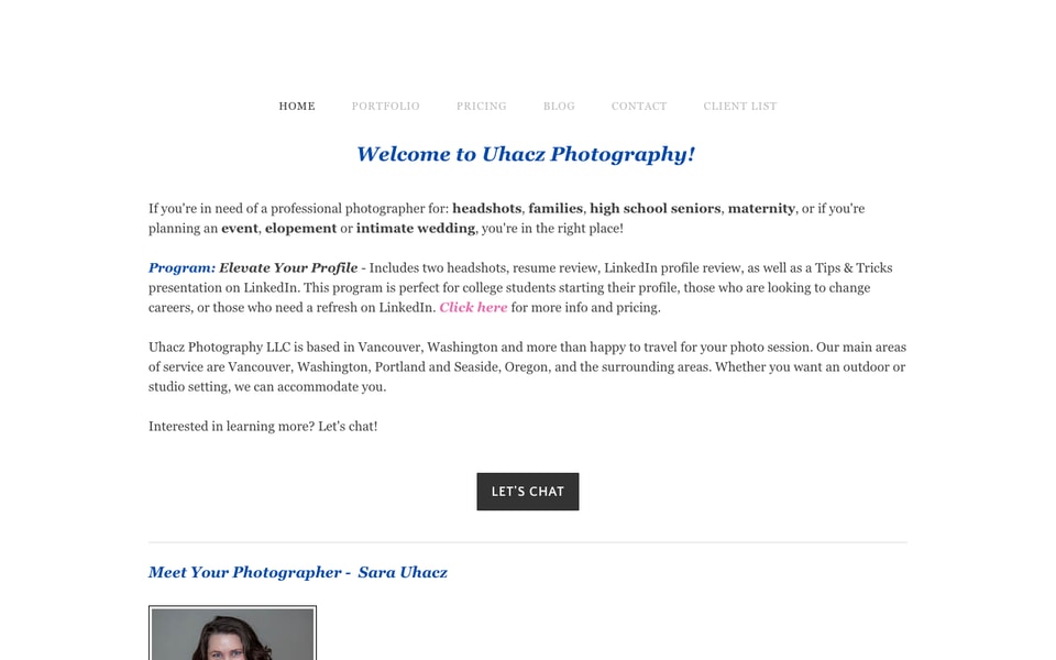 Uhacz Photography LLC studio preview