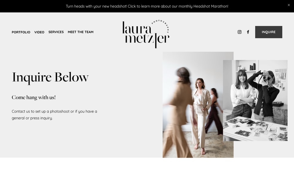 Laura Metzler Photography studio preview