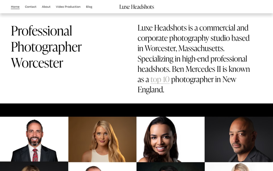Luxe Headshots studio preview